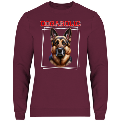 Sweatshirt für Schäferhundfans, DSH Dogaholic, Herren, Unisex