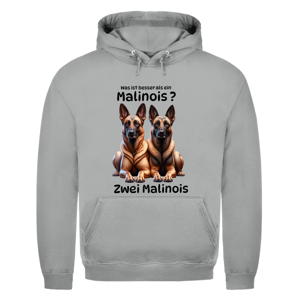 Herren Hoodie Zwei Malinois