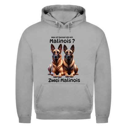 Herren Hoodie Zwei Malinois