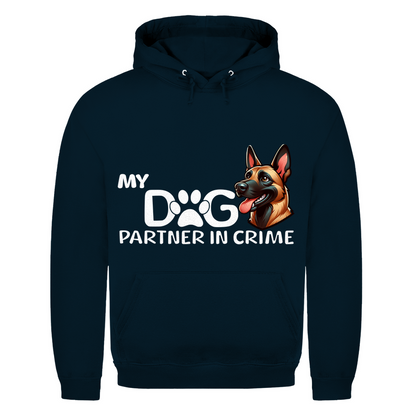 Herren Hoodie My Dog Partner in Crime - Malinois