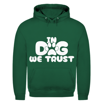 Herren Hoodie in Dog we trust