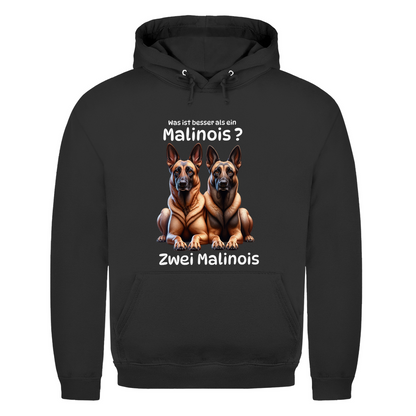 Herren Hoodie Zwei Malinois