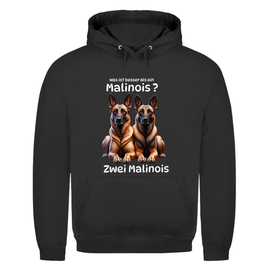 Herren Hoodie Zwei Malinois