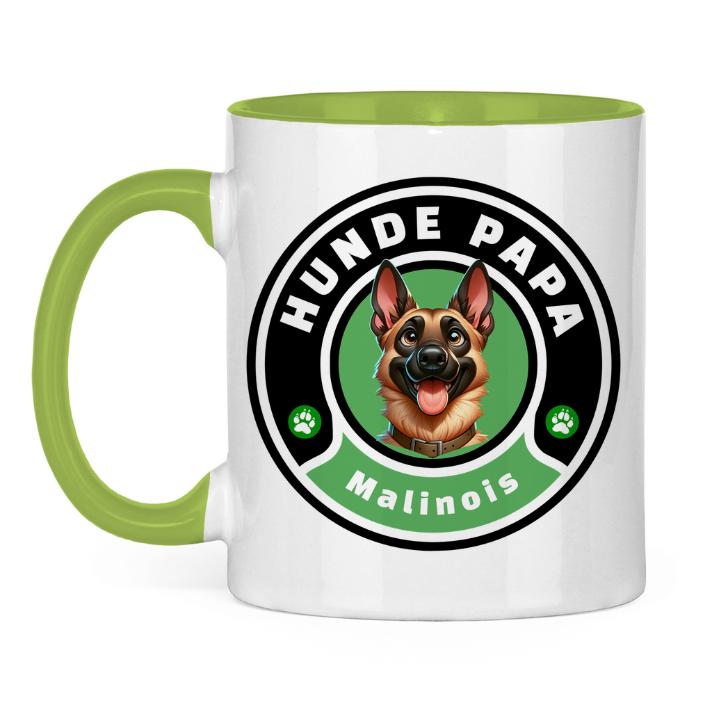 Tasse zweifarbig Hunde Papa Malinois