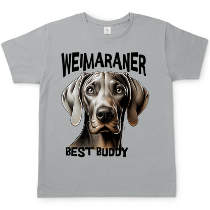 Weimaraner Kopf - Best Buddy, Herren T-Shirt