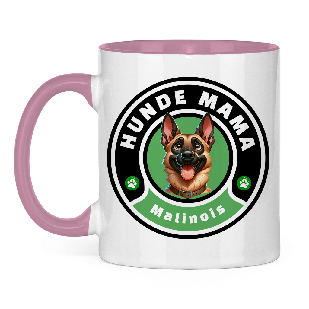 Tasse zweifarbig Hunde Mama Malinois