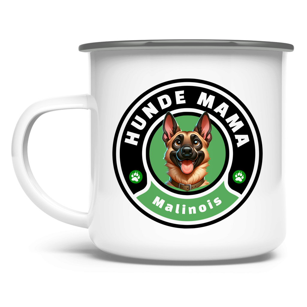 Emaille Tasse Hunde Mama Malinois