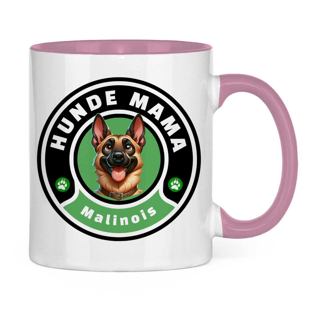 Tasse zweifarbig Hunde Mama Malinois