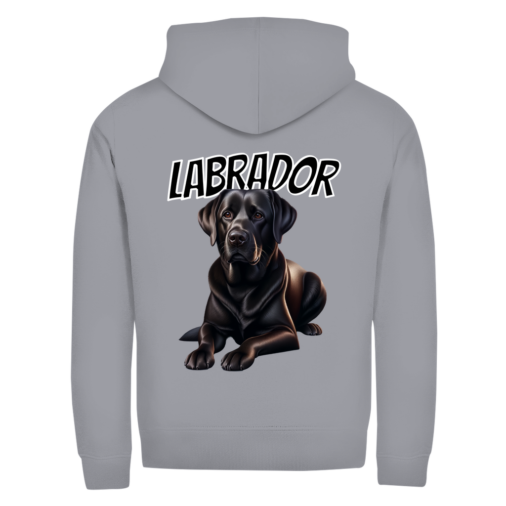Kapuzenjacke mit liegendem Labrador