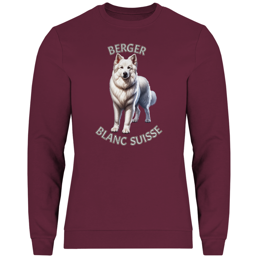 Berger Blanc Suisse, Weißer Schäferhund Sweatshirt, unisex