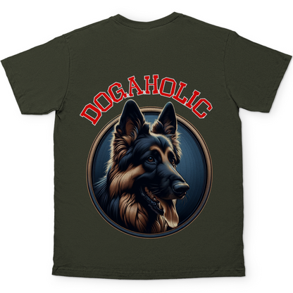 DSH Dogaholic T-Shirt mit großem Rückendruck für Hundefans