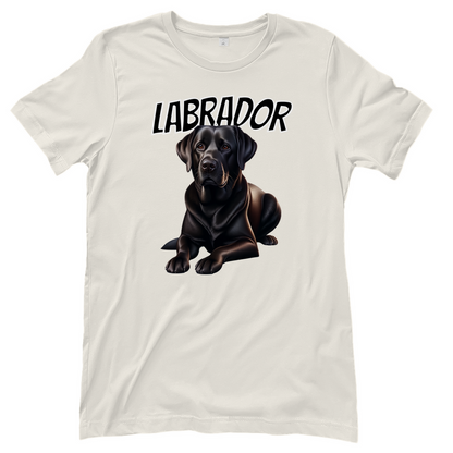 T-Shirt liegender Labrador für Hundeliebhaberinnen