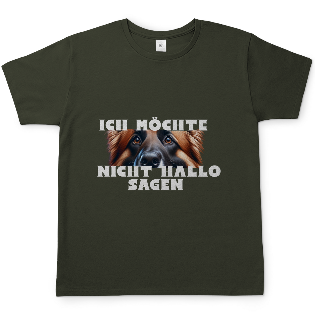 Hundehalter T-Shirt Ich möchte nicht Hallo sagen