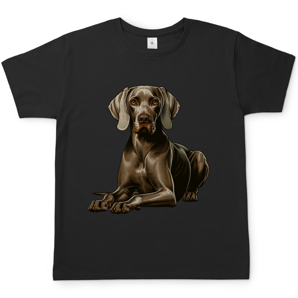 Liegender Weimaraner Herren T-Shirt