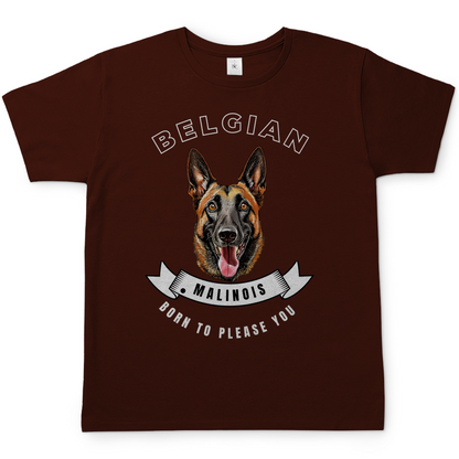 T-Shirt Malinois Born to please you für Herren