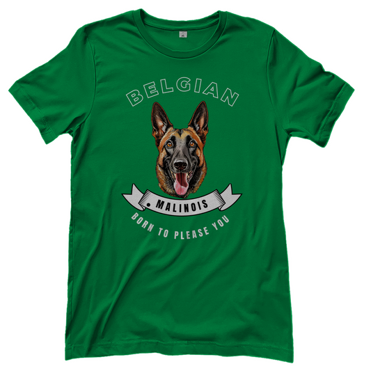 Malinois T-Shirt  Born to please you für Damen
