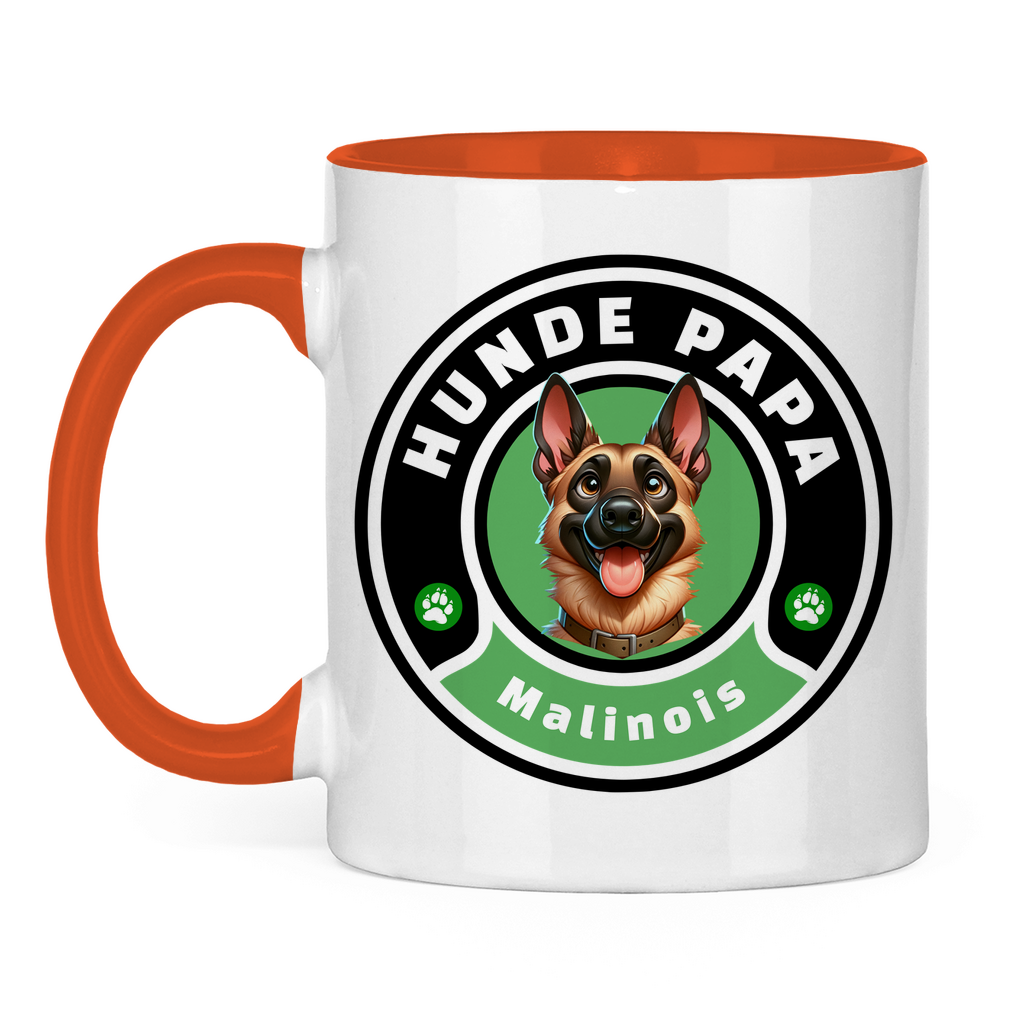 Tasse zweifarbig Hunde Papa Malinois