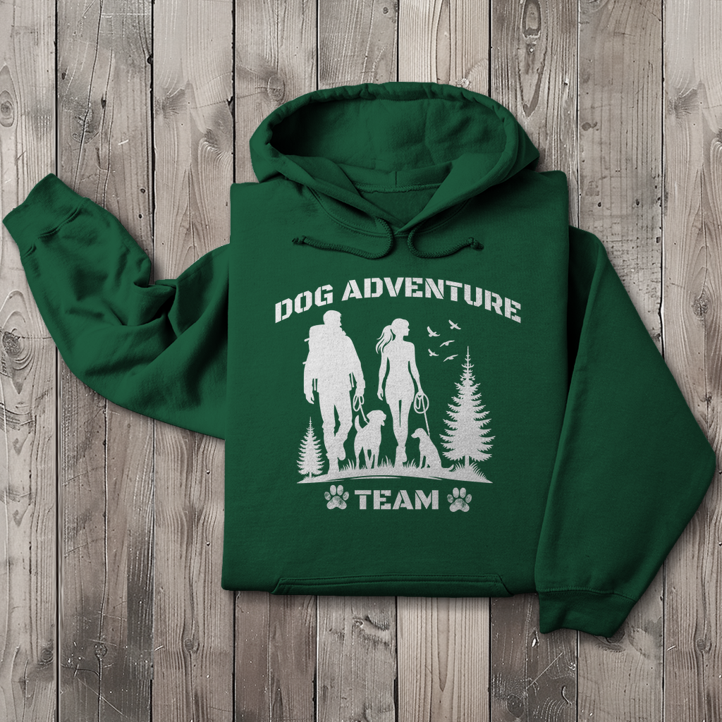 Hoodie Dog Adventure Team für Herren