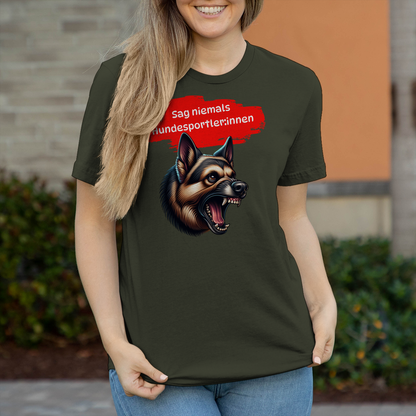 Deutscher Schäferhund Gendersprache Damen T-Shirt