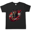 Herren T-Shirt Malinois mit Flagge Österreich