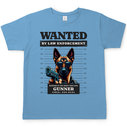 Unise T-Shirt Wanted Malinois