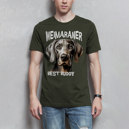 Weimaraner Kopf - Best Buddy, Herren T-Shirt