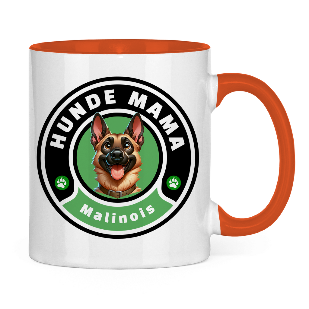 Tasse zweifarbig Hunde Mama Malinois