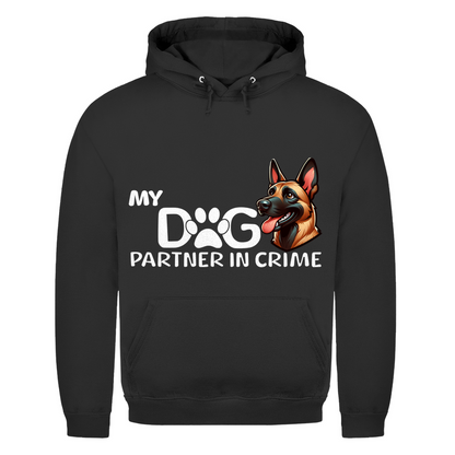Herren Hoodie My Dog Partner in Crime - Malinois