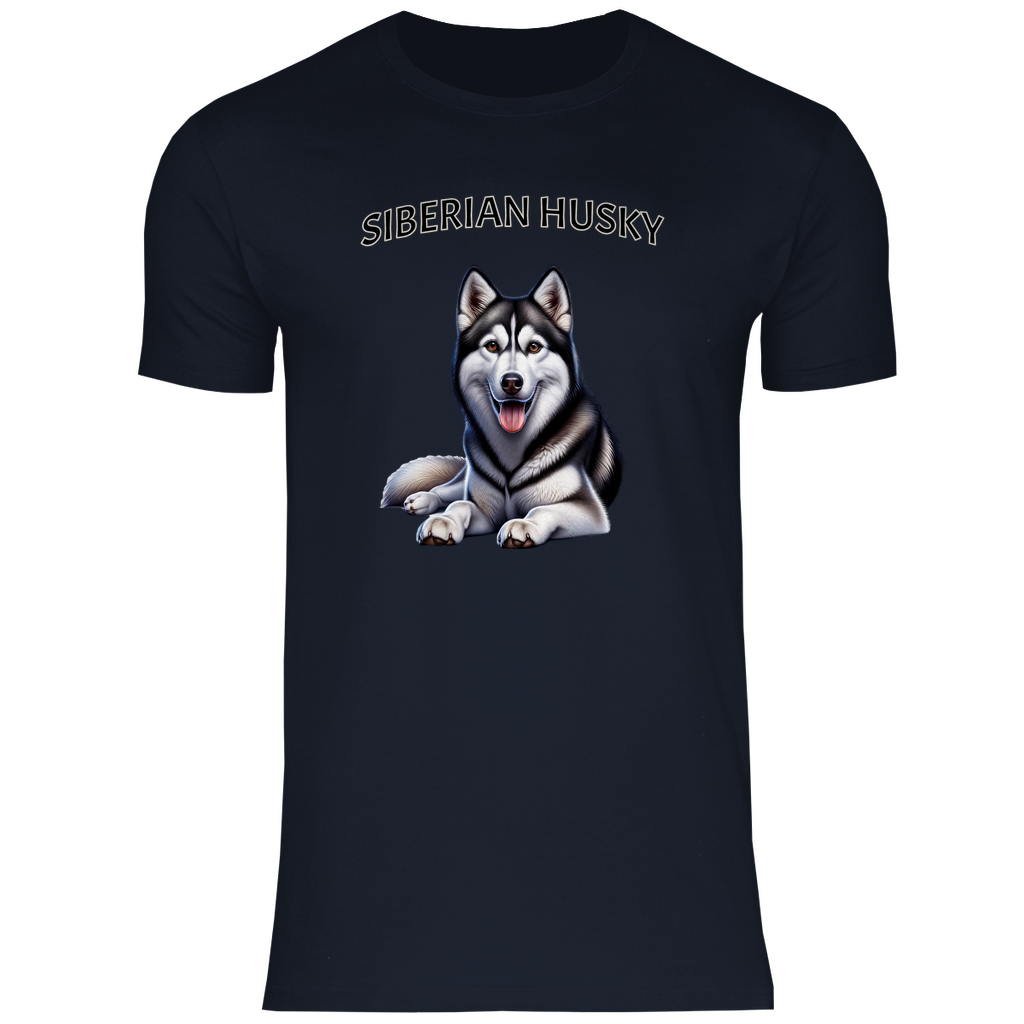 Herren T-Shirt Siberian Husky