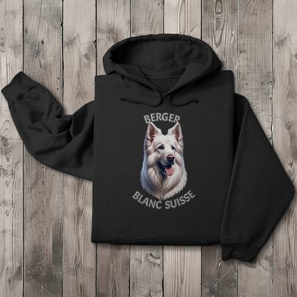 Herren Hoodie Weißer Schäferhund