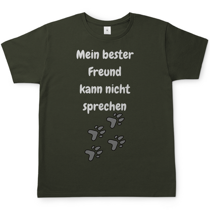Herren T-Shirt Mein bester Freund kann nicht sprechen
