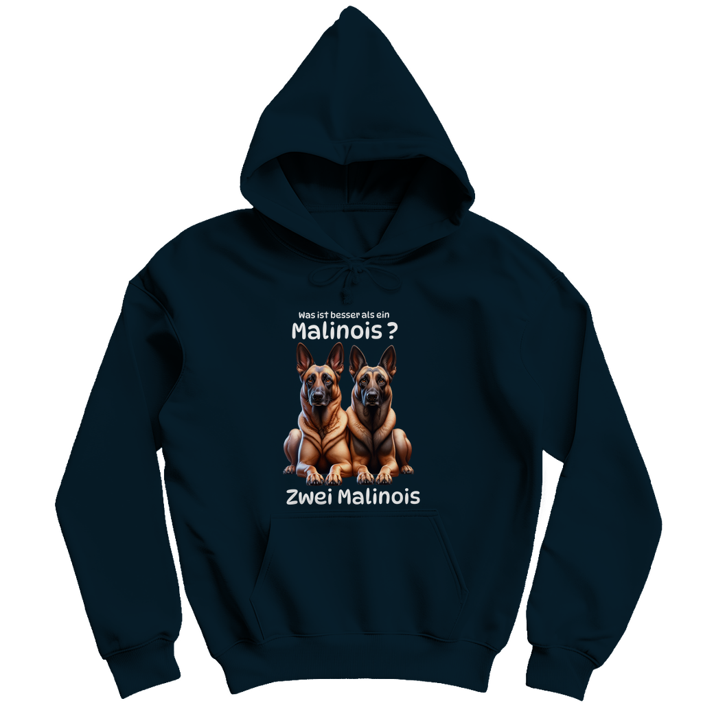 Herren Hoodie Zwei Malinois