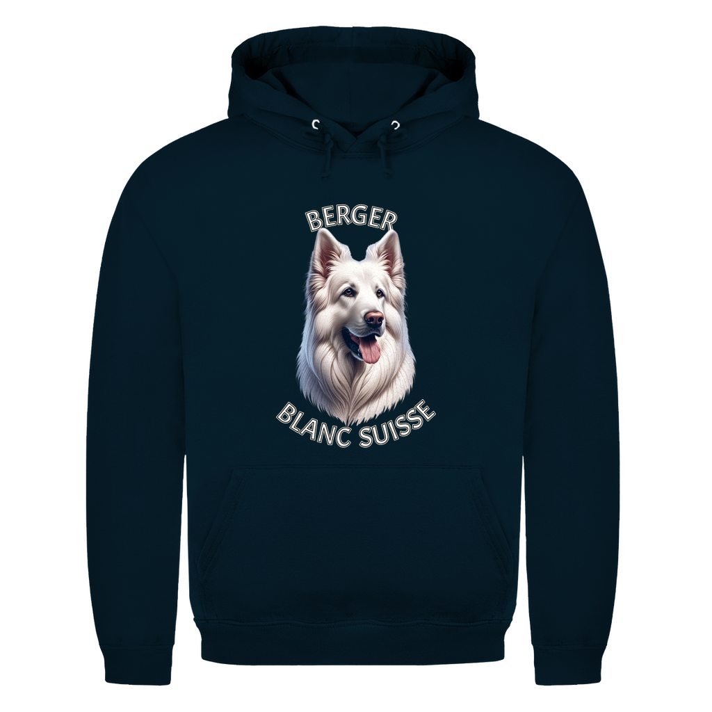 Herren Hoodie Weißer Schäferhund