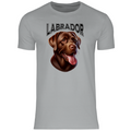 Labrador T-Shirt mit Schoko Labrador Motiv für echte Hundefans