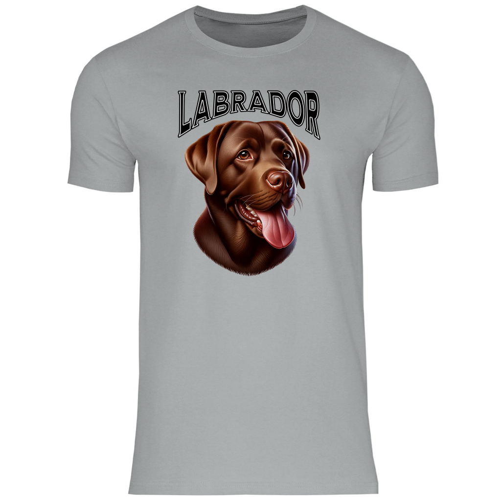 Labrador T-Shirt mit Schoko Labrador Motiv für echte Hundefans