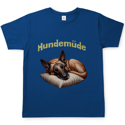 Herren T-Shirt Hundemüde Malinois