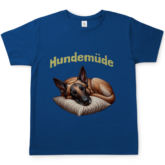 Herren T-Shirt Hundemüde Malinois