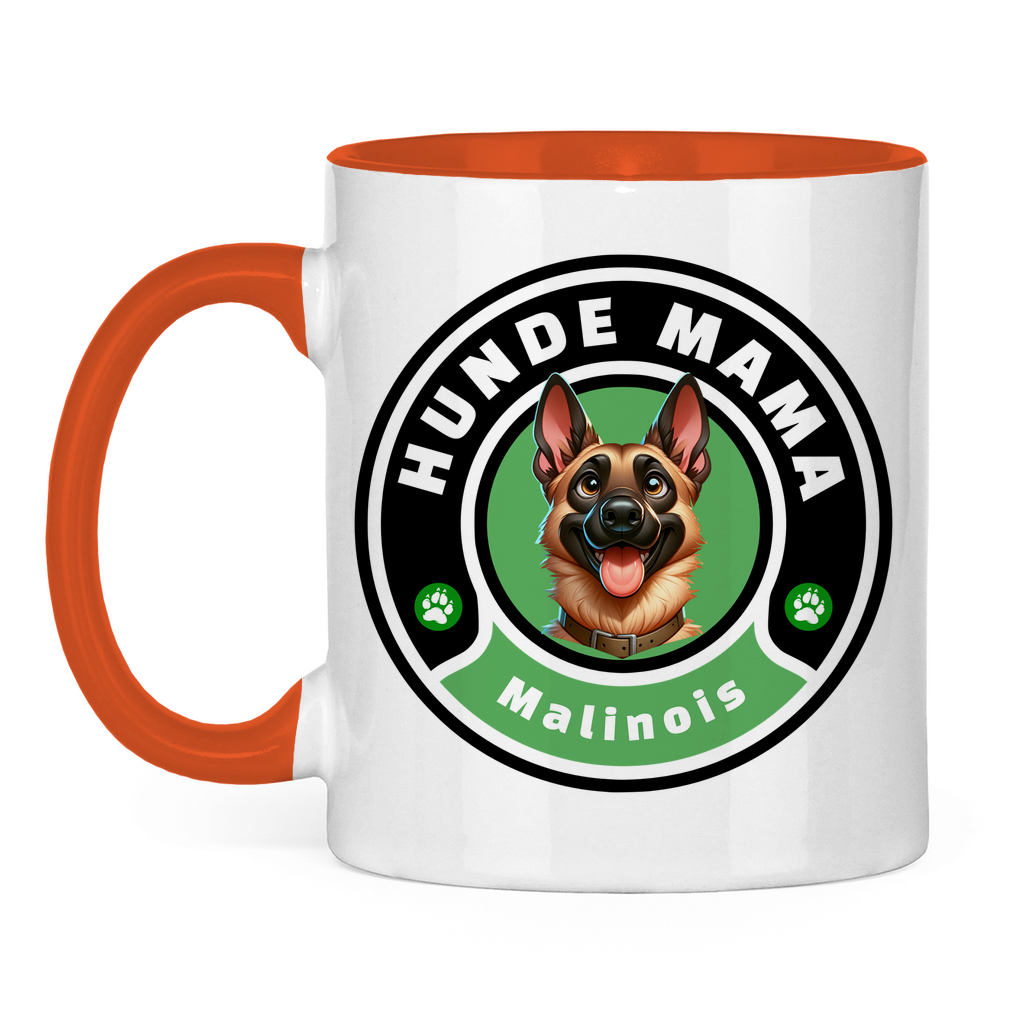 Tasse zweifarbig Hunde Mama Malinois