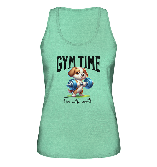 Gym Time, Fun with sports - Ladies Organic Tank-Top