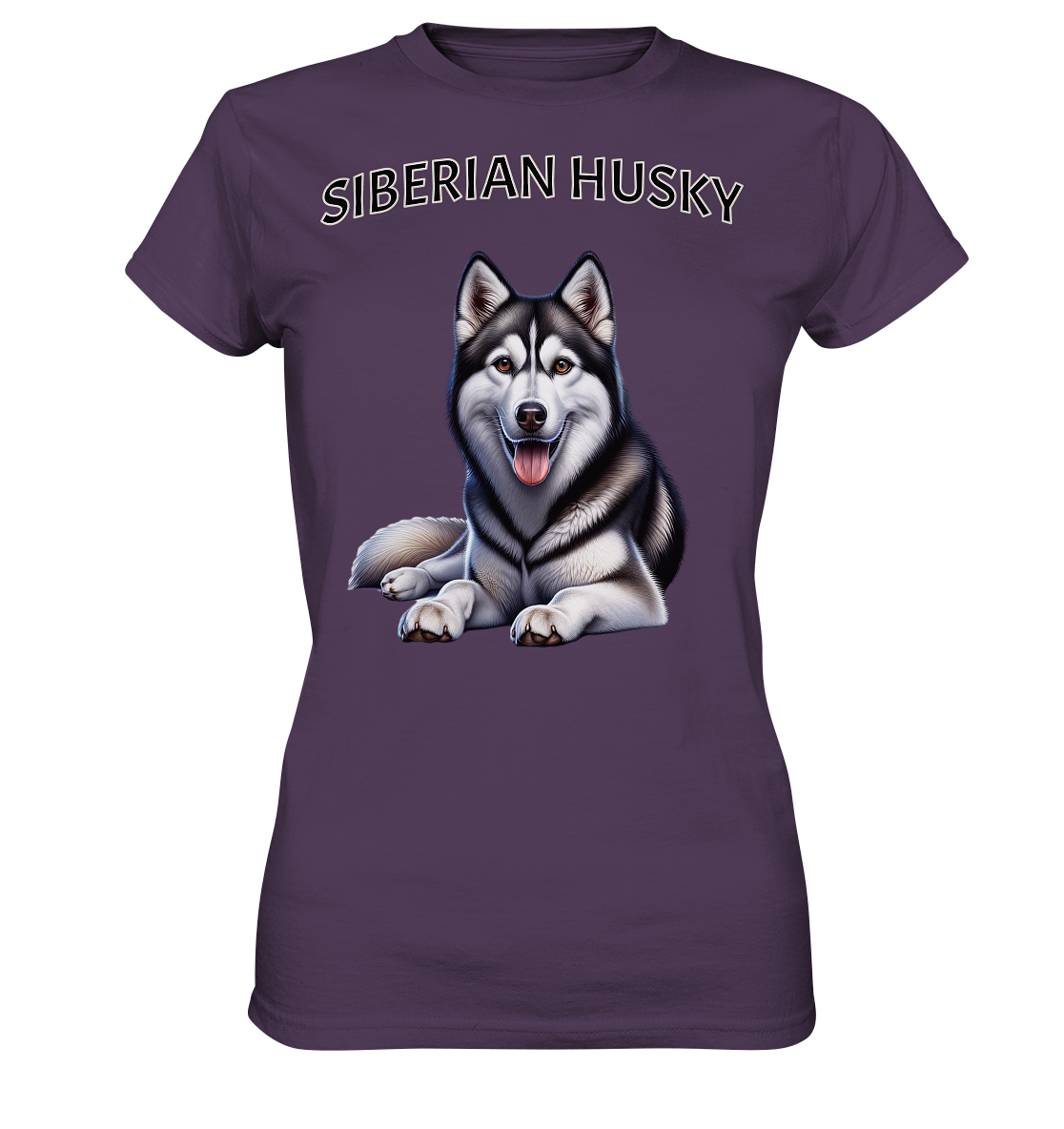 Siberian Husky, liegend - Ladies Premium Shirt