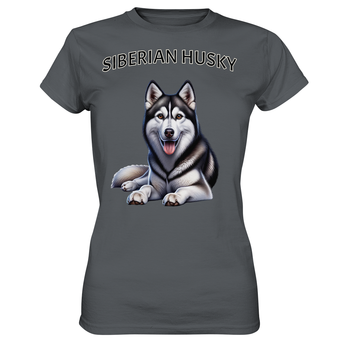 Siberian Husky, liegend - Ladies Premium Shirt