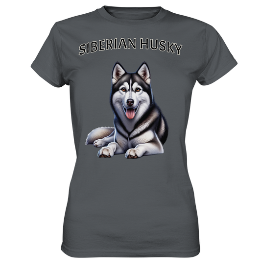 Siberian Husky, liegend - Ladies Premium Shirt