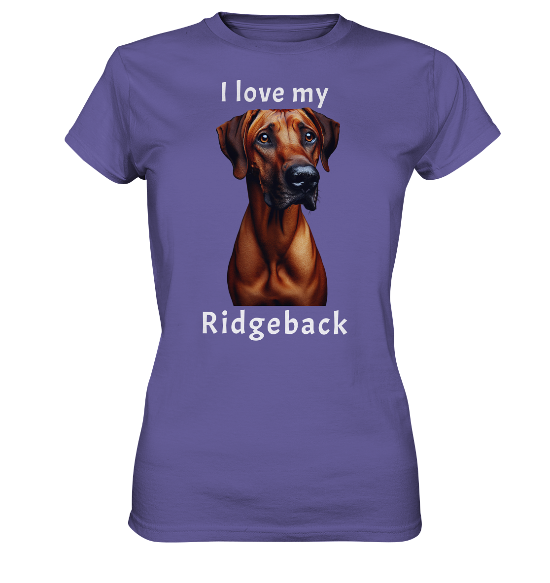 I love my Ridgeback - Ladies Premium Shirt