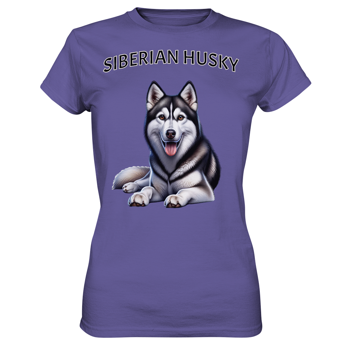 Siberian Husky, liegend - Ladies Premium Shirt