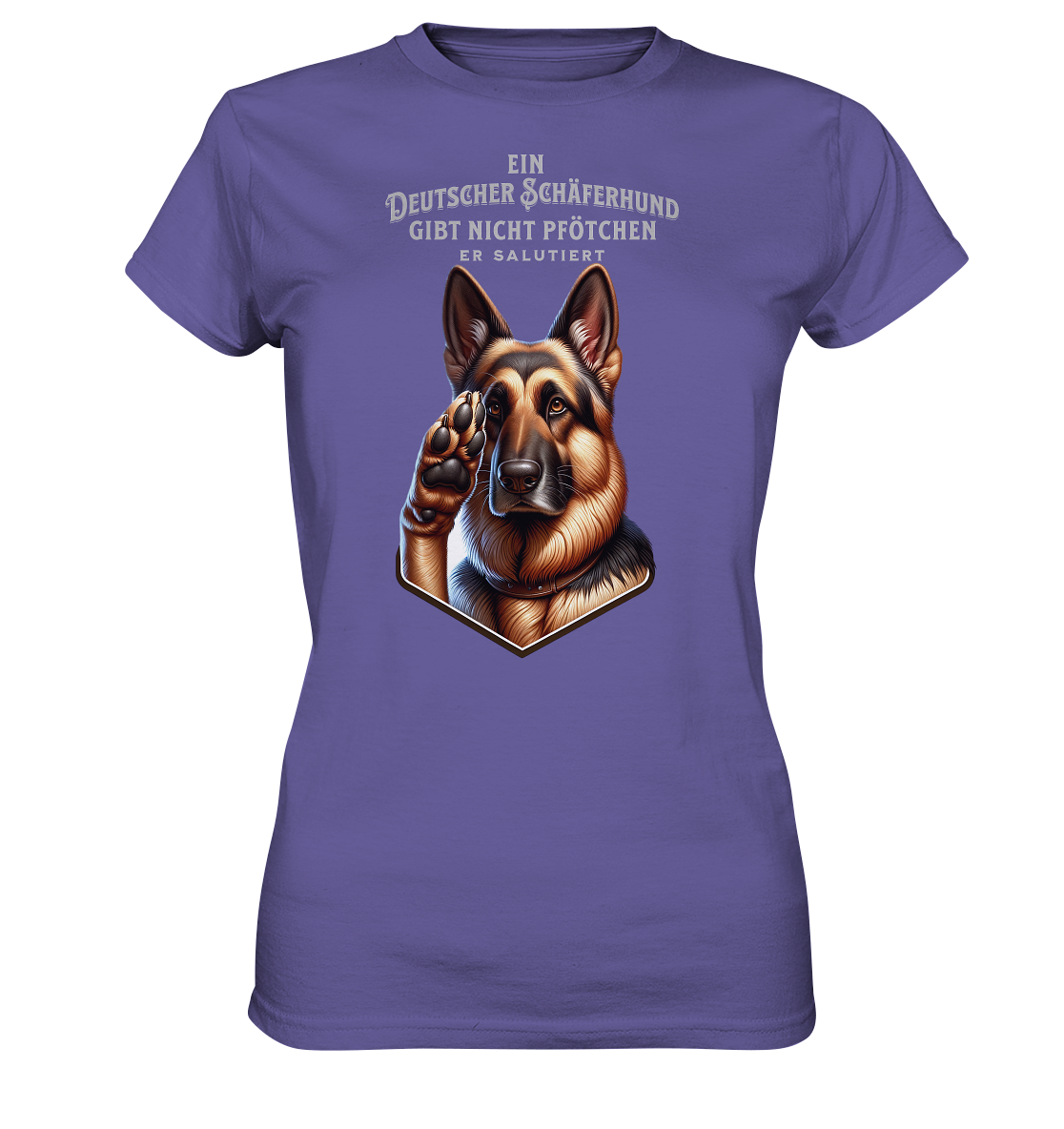 Deutscher Schäferhund gibt nicht Pfötchen - Ladies Premium Shirt