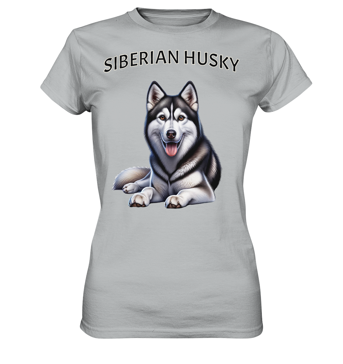 Siberian Husky, liegend - Ladies Premium Shirt