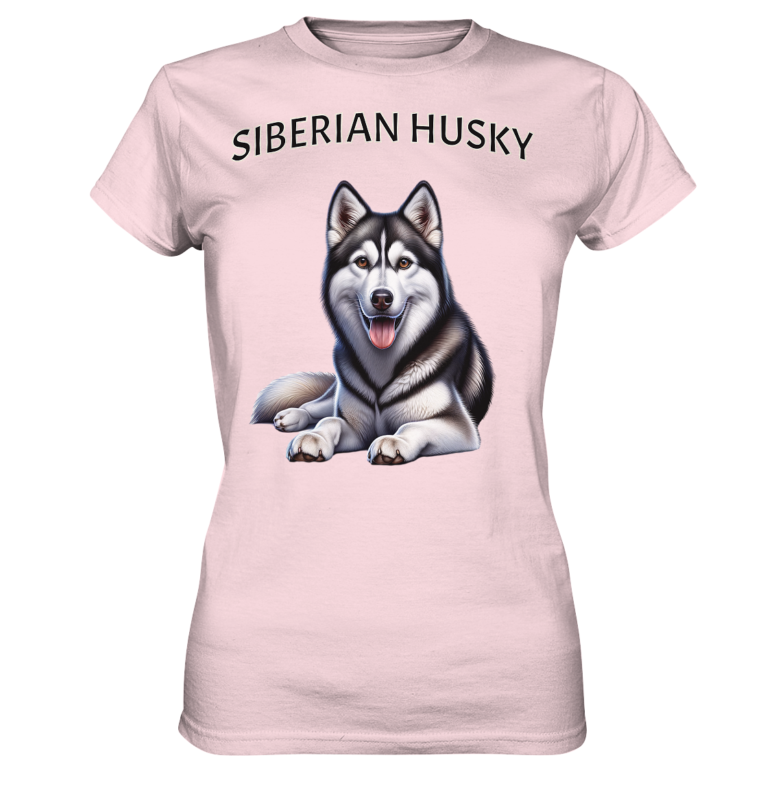 Siberian Husky, liegend - Ladies Premium Shirt