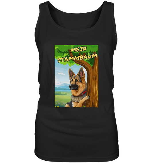 "Stammbaum" mit Deutschem Schäferhund - Ladies Tank-Top