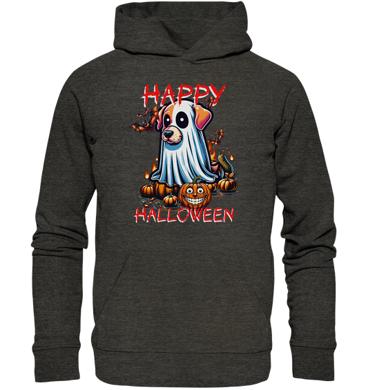 Happy Halloween Gespenster Hund - Organic Basic Hoodie