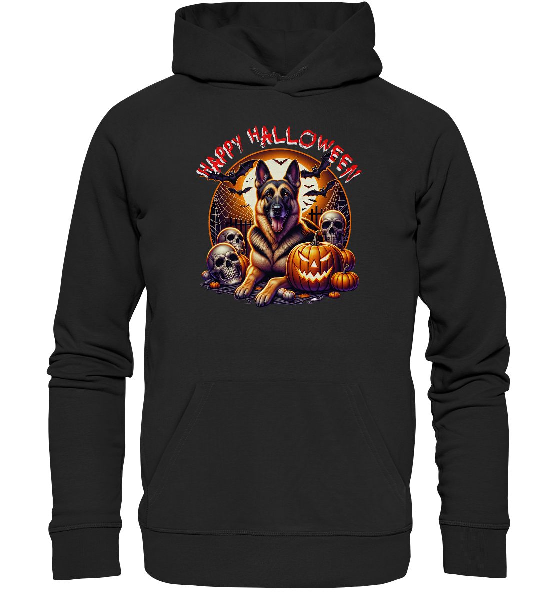 Happy Halloween Schäferhund - Organic Basic Hoodie